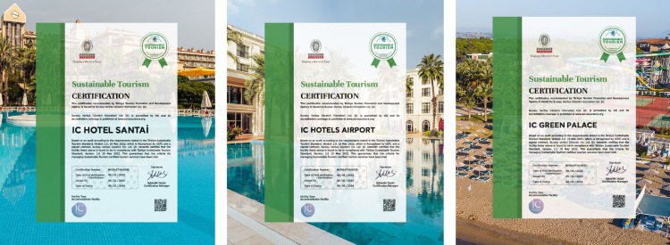IC Hotels GSTC Sürdürülebilir Turizm Sertifikasını aldı